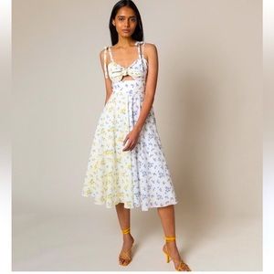 Rachel Antonoff Ali Midi Dress-ditsy floral sz 2. Brand new without tags